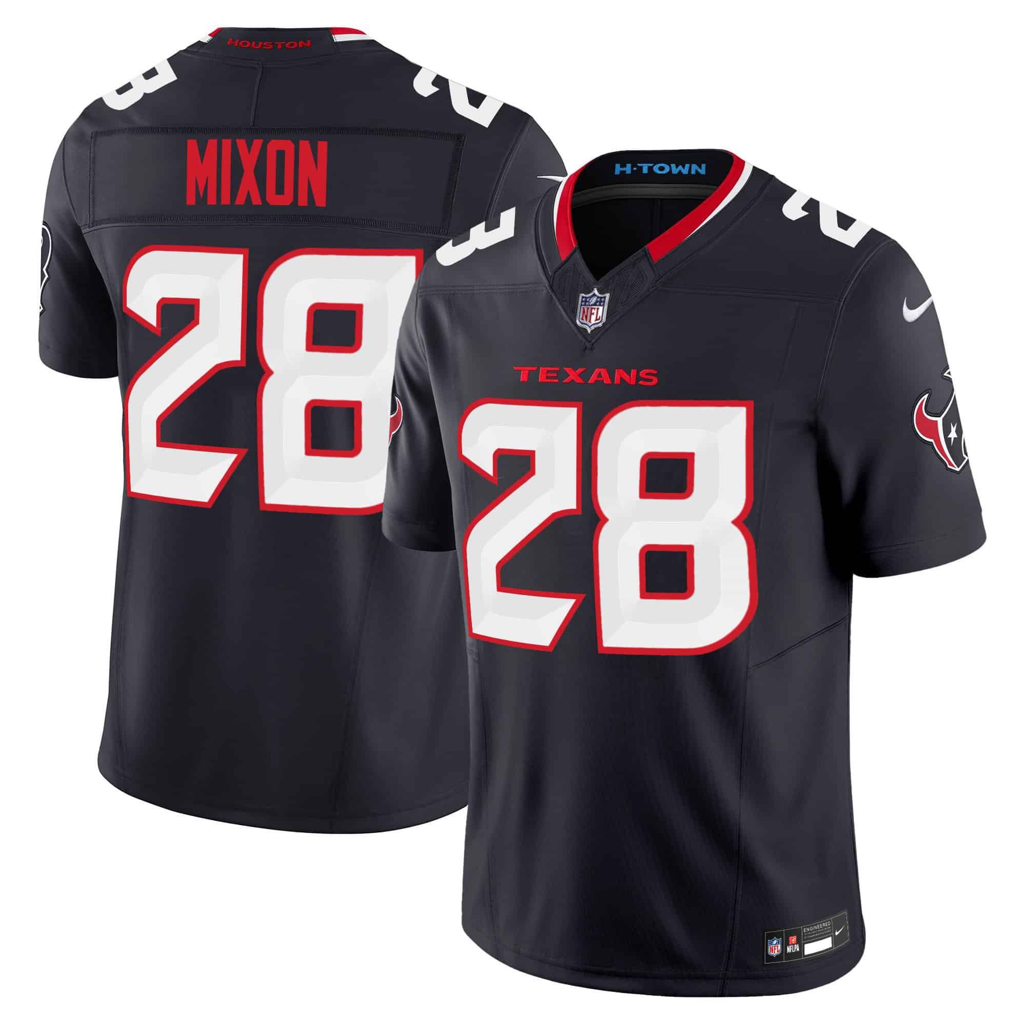 Men Houston Texans #28 Mixon Black 2024 Nike Vapor Limited NFL Jersey style 1->indianapolis colts->NFL Jersey